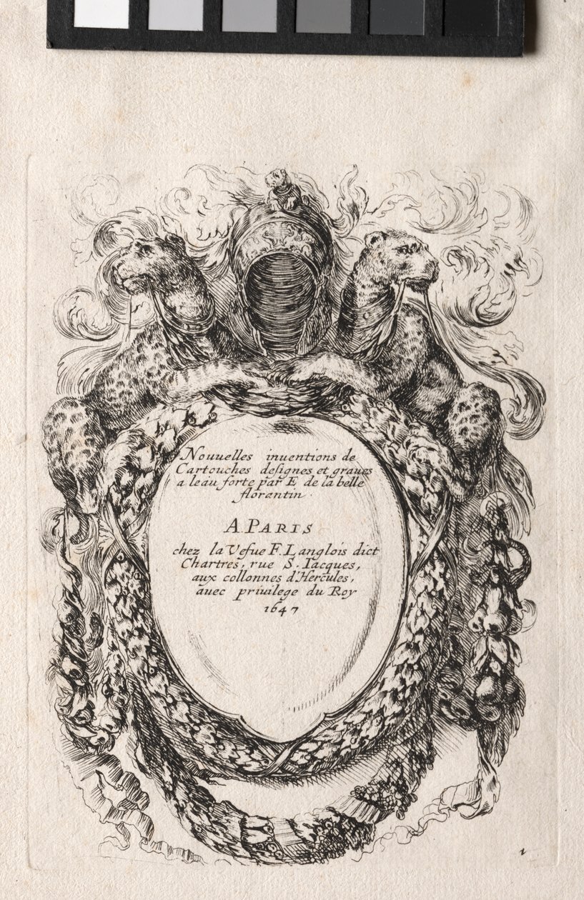 New Model for a Cartouche by Stefano della Bella