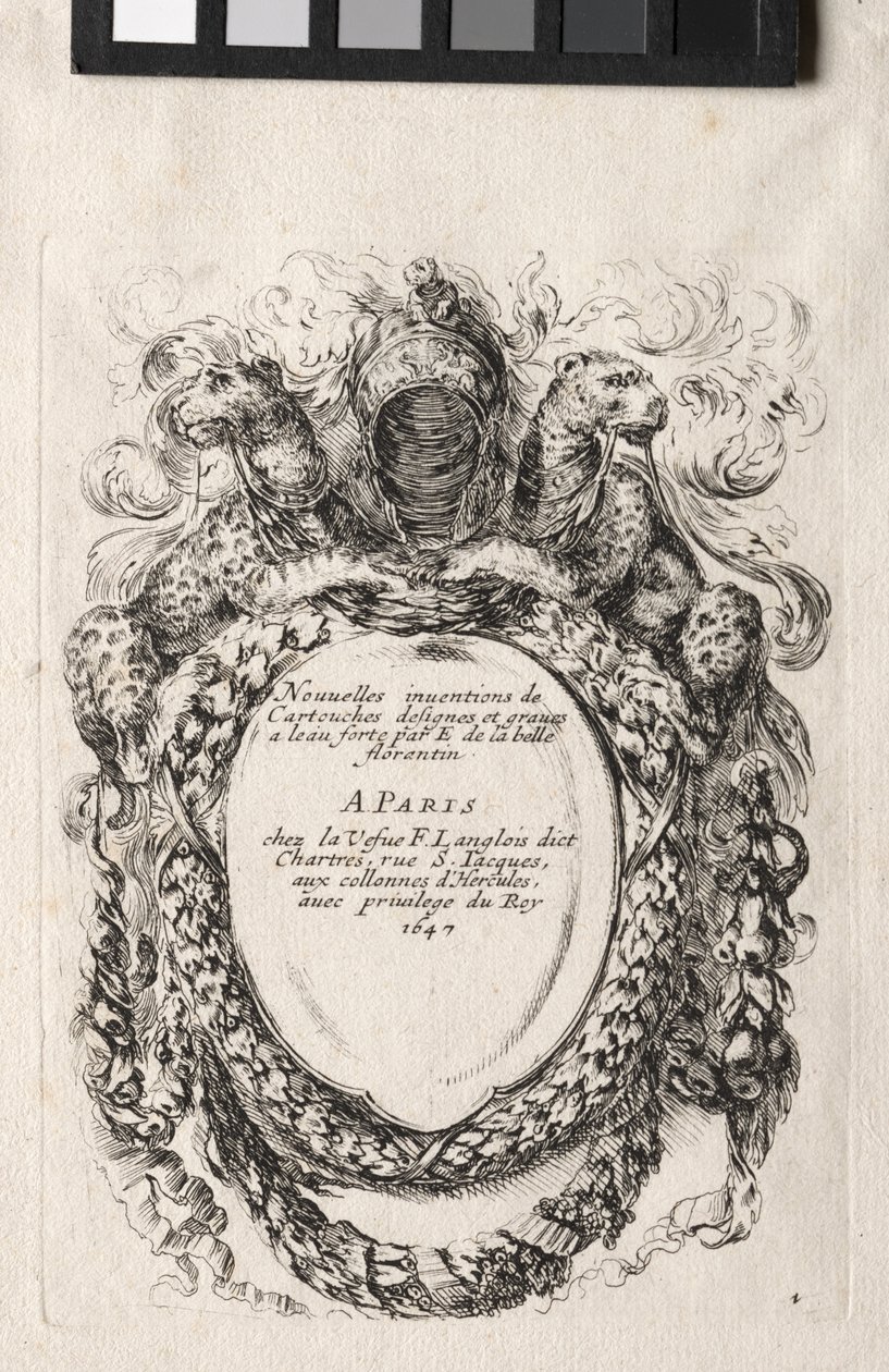 New Model for a Cartouche, 1647 by Stefano della Bella