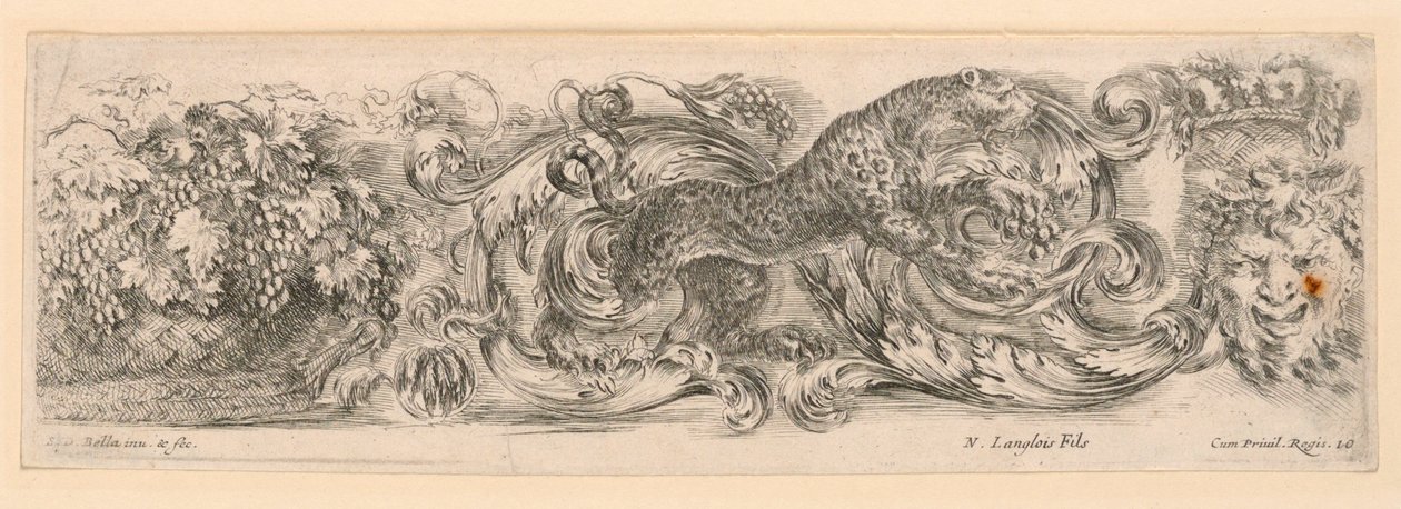 Ornaments of Friezes and Foliage by Stefano della Bella