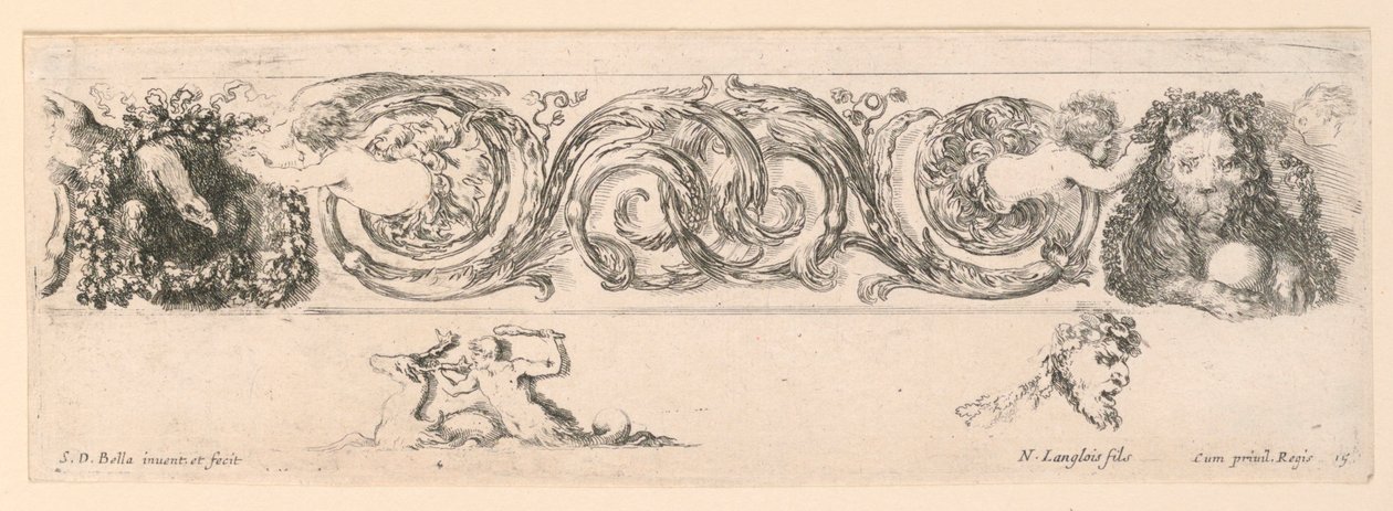 Ornamenti di fregi e fogliami by Stefano della Bella