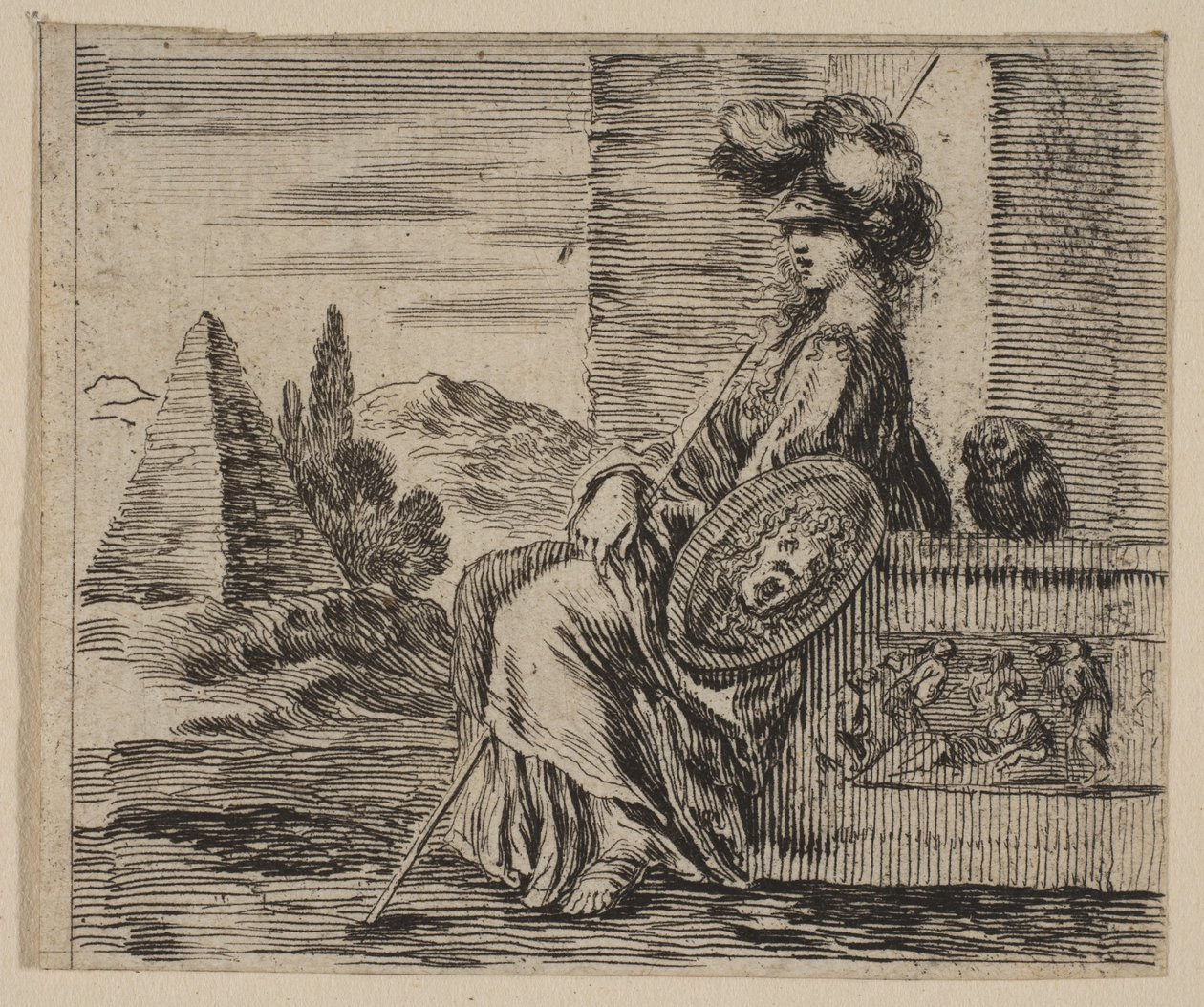 Pallas, from Game of Mythology by Stefano della Bella
