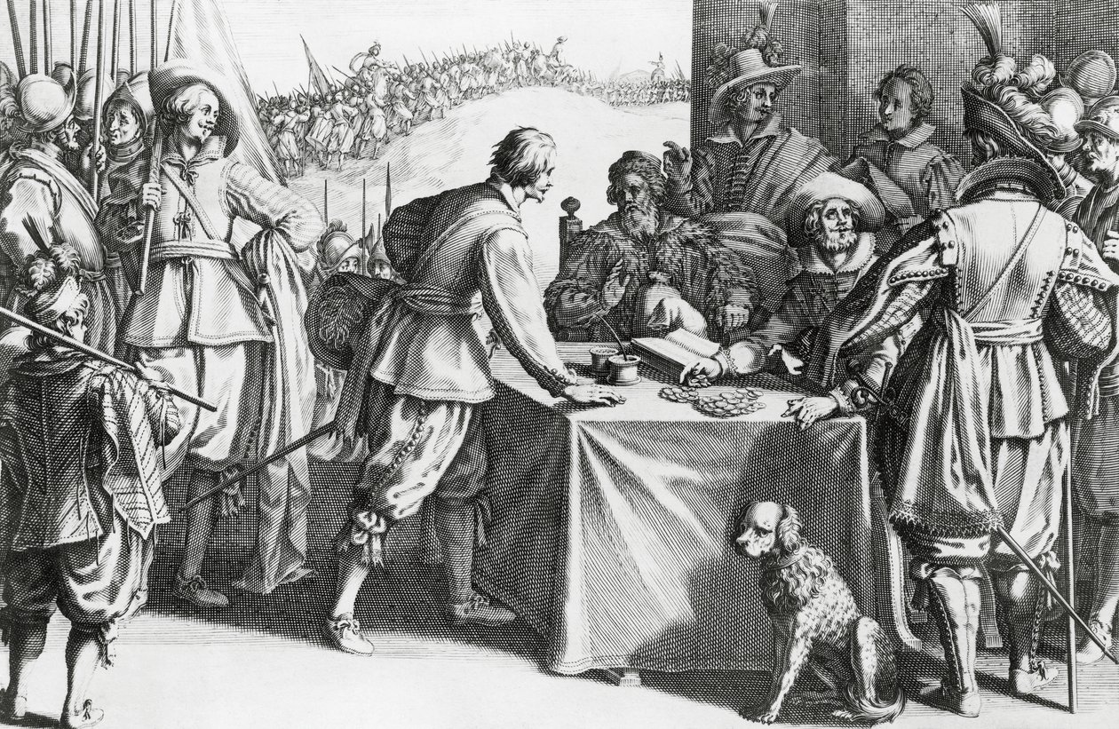 Paying mercenaries by Stefano della Bella
