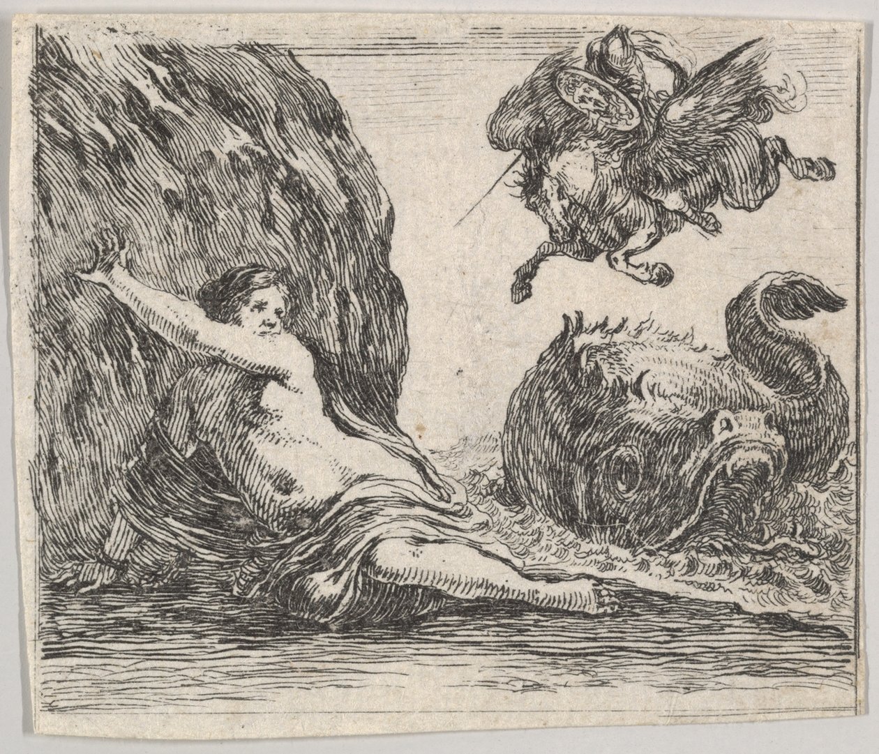 Perseus and Andromeda, from Game of Mythology by Stefano della Bella