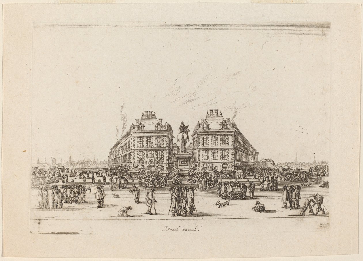 Place Dauphine, 1642 by Stefano della Bella