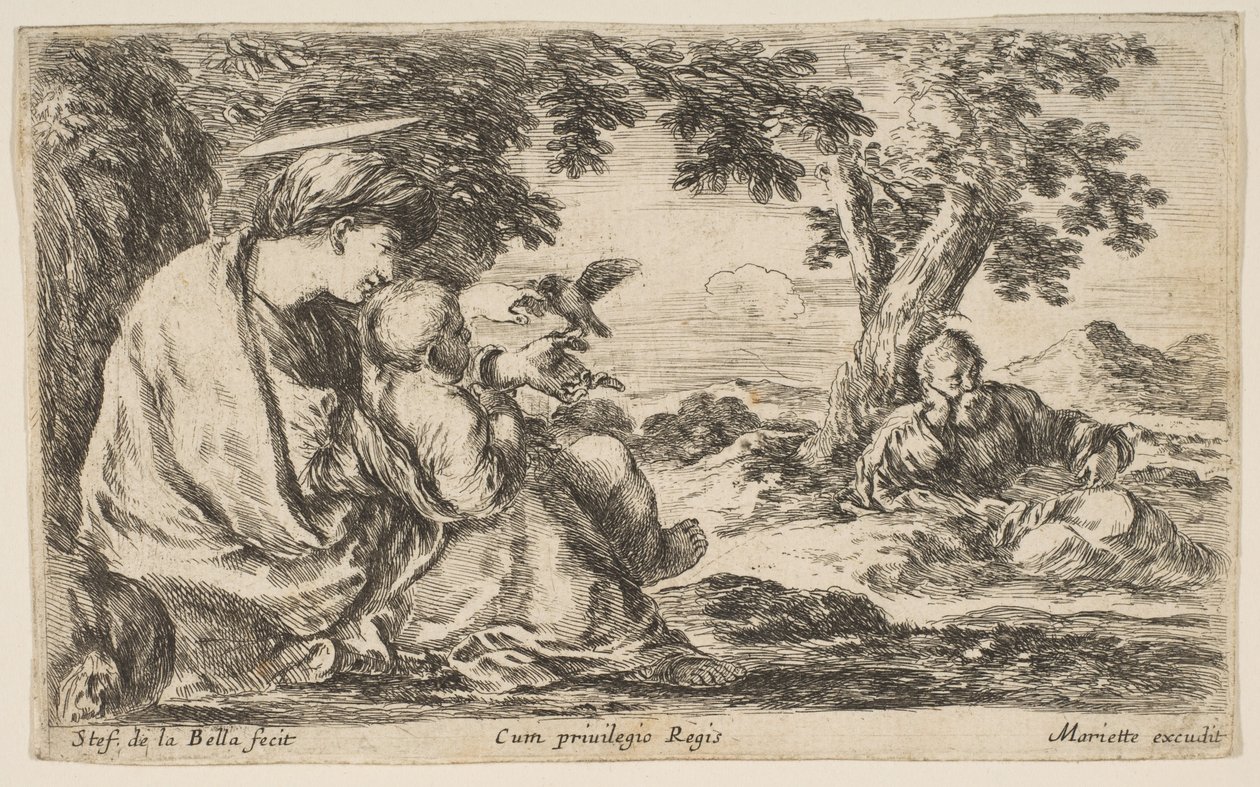 Rest on the Flight into Egypt by Stefano della Bella