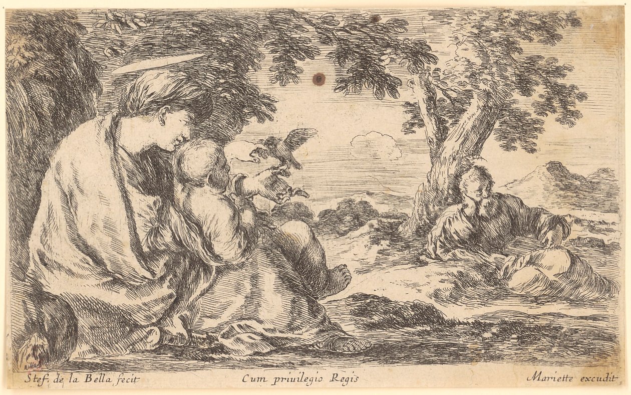 Rest on the Flight into Egypt by Stefano della Bella