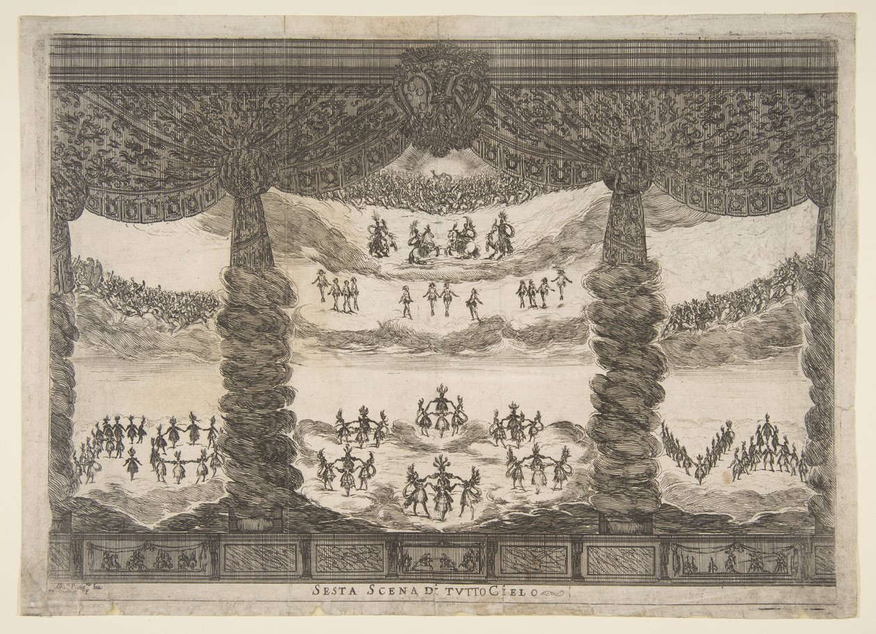 Sixth Scene, the Heavens, from The Marriage of the Gods by Stefano della Bella