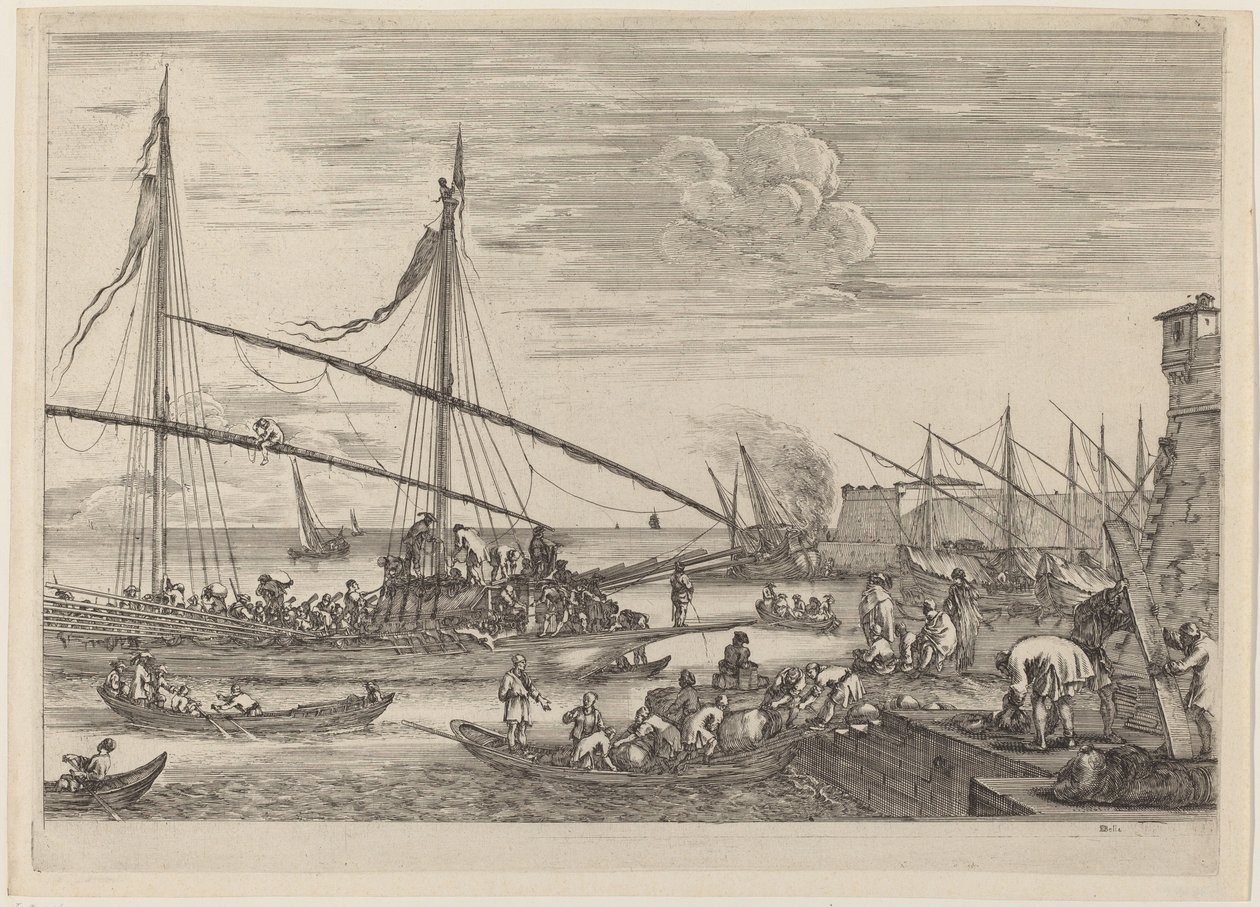 The Fortifications at Livorno by Stefano della Bella