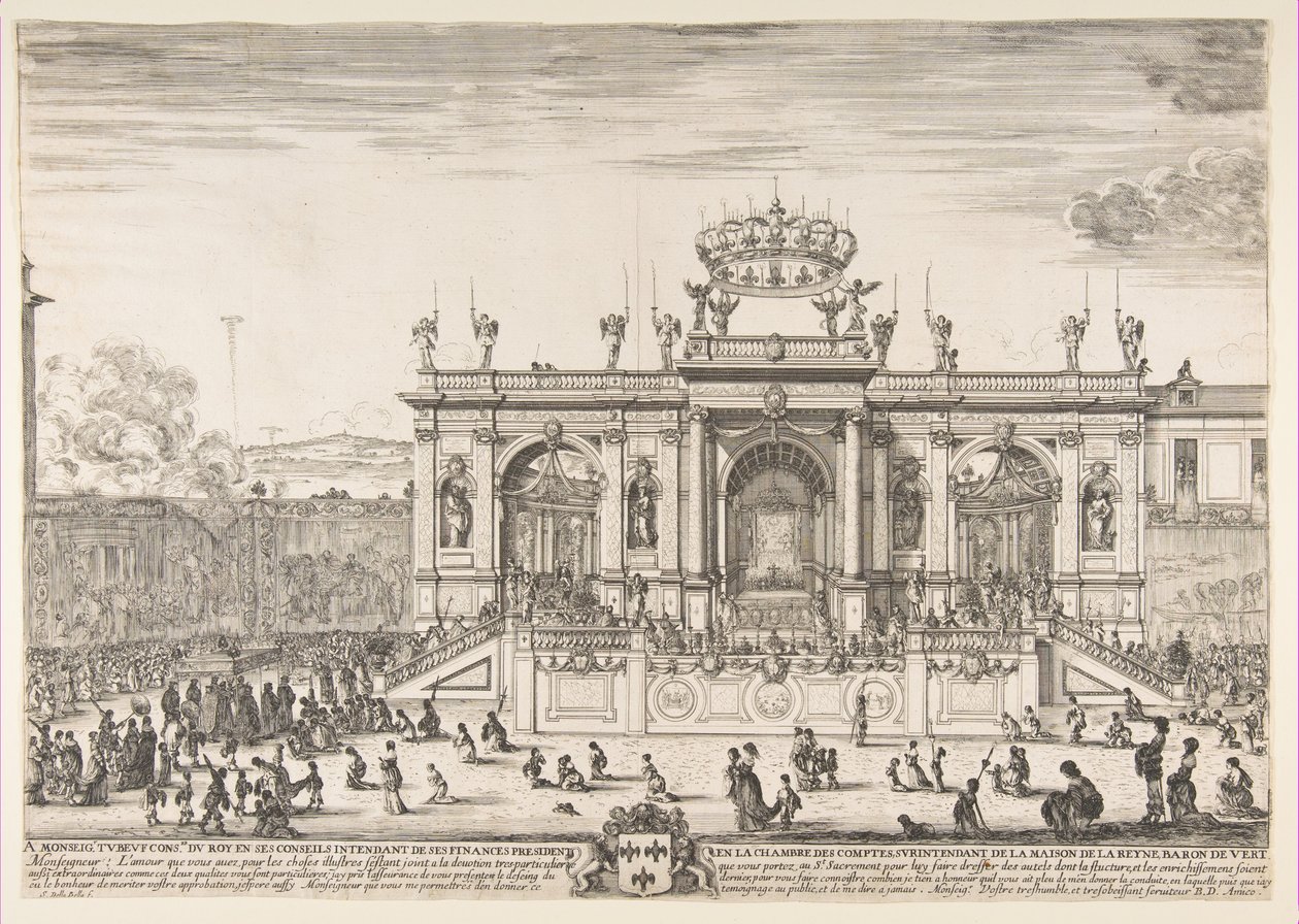 The Procession of the Holy Sacrament by Stefano della Bella