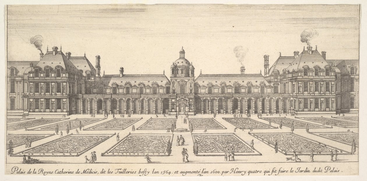 The Palace of Catherine de Medici, Called the Tuileries by Stefano della Bella