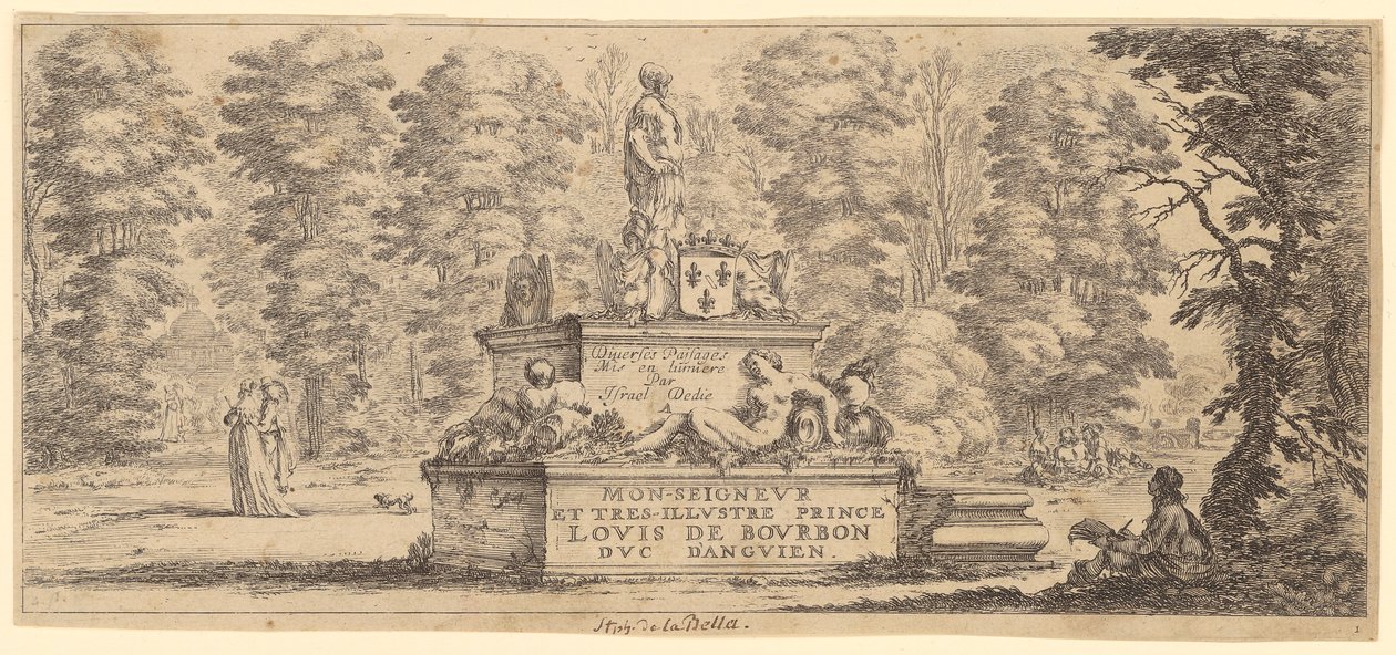 Title with Dedication by Stefano della Bella