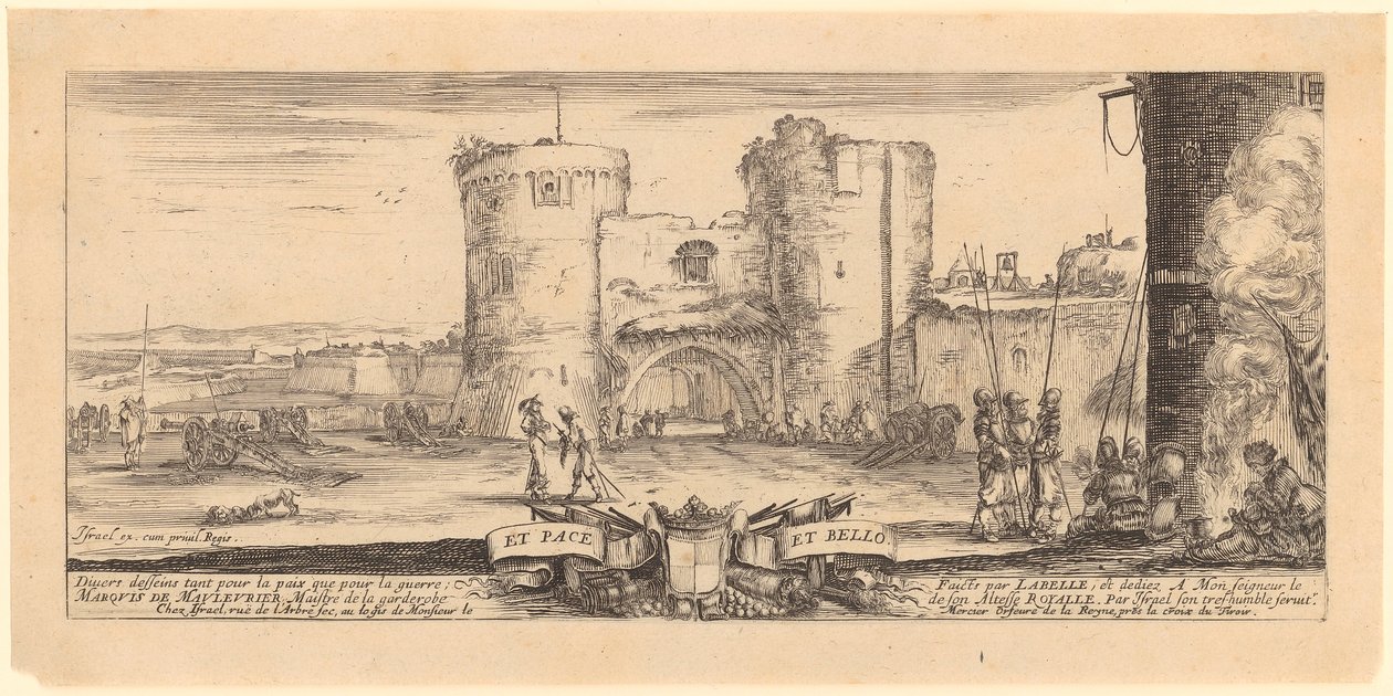 Title Page of the Series "Peace and War" by Stefano della Bella