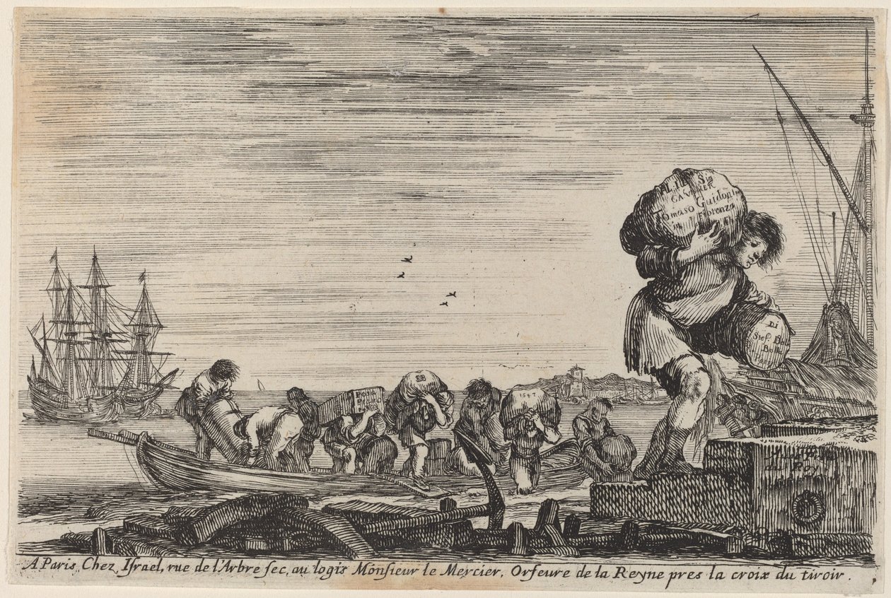 Title Page for Views of the Ports of the Sea by Stefano della Bella