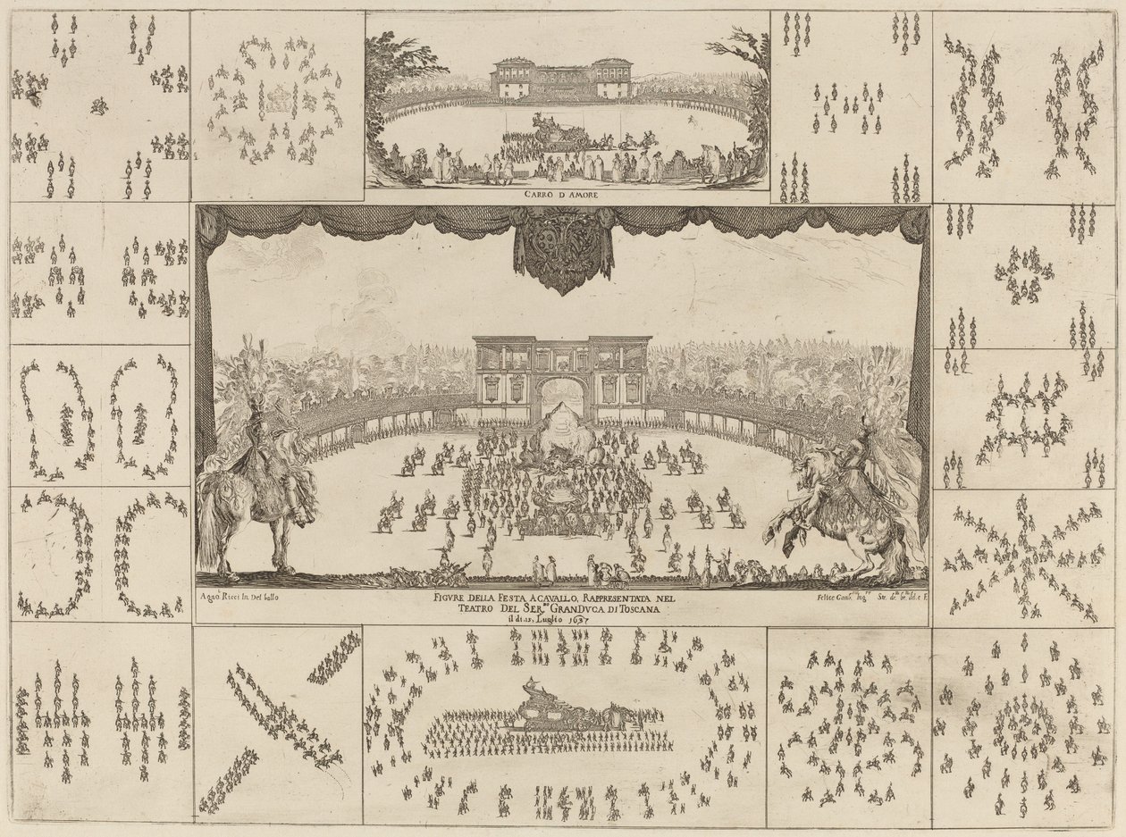 Tournament Executed in Florence for the Marriage of Grand Duke Ferdinand II, 1637 by Stefano della Bella