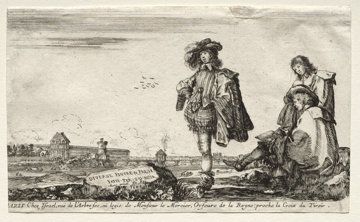 Various Figures and Landscapes, 1649 by Stefano della Bella