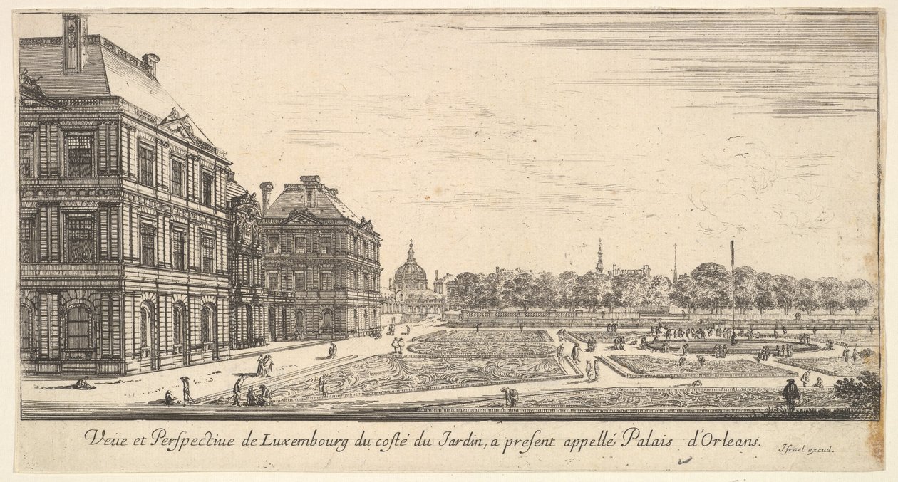 View of Luxembourg from the Garden Side of the Palais d