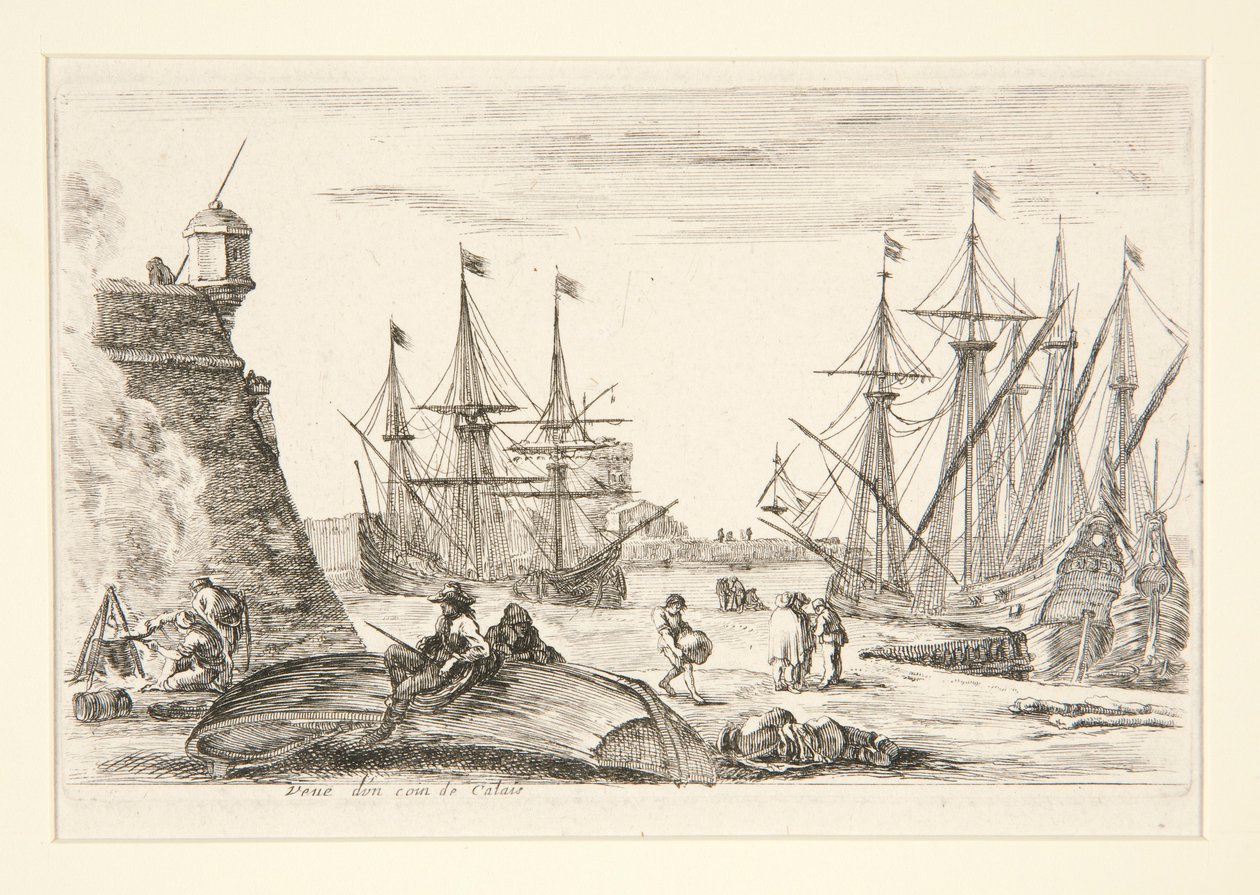 View of a Corner of Calais by Stefano della Bella