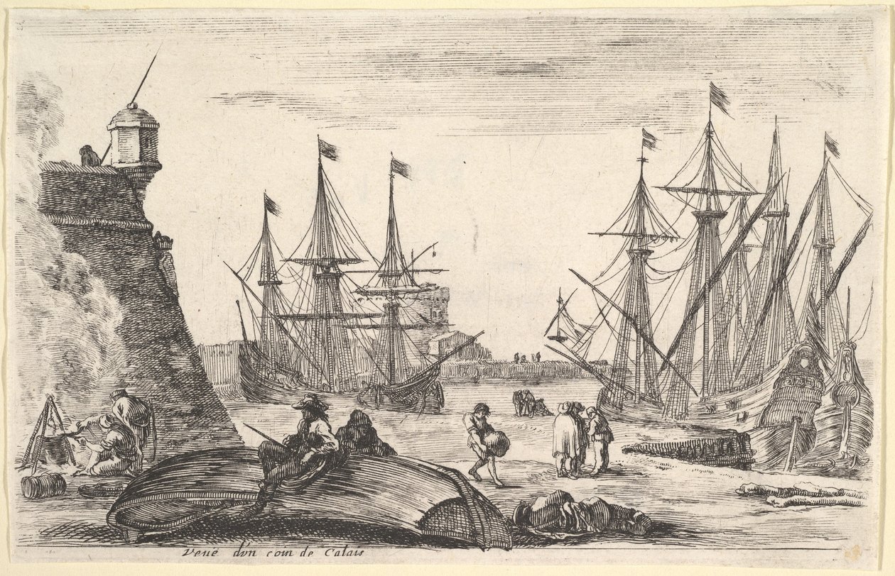 View of a Part of Calais, 1647 by Stefano della Bella