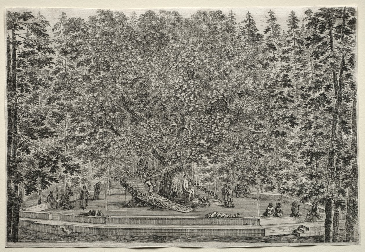 Views of the Villa of Pratolino: The Inhabited Tree by Stefano della Bella