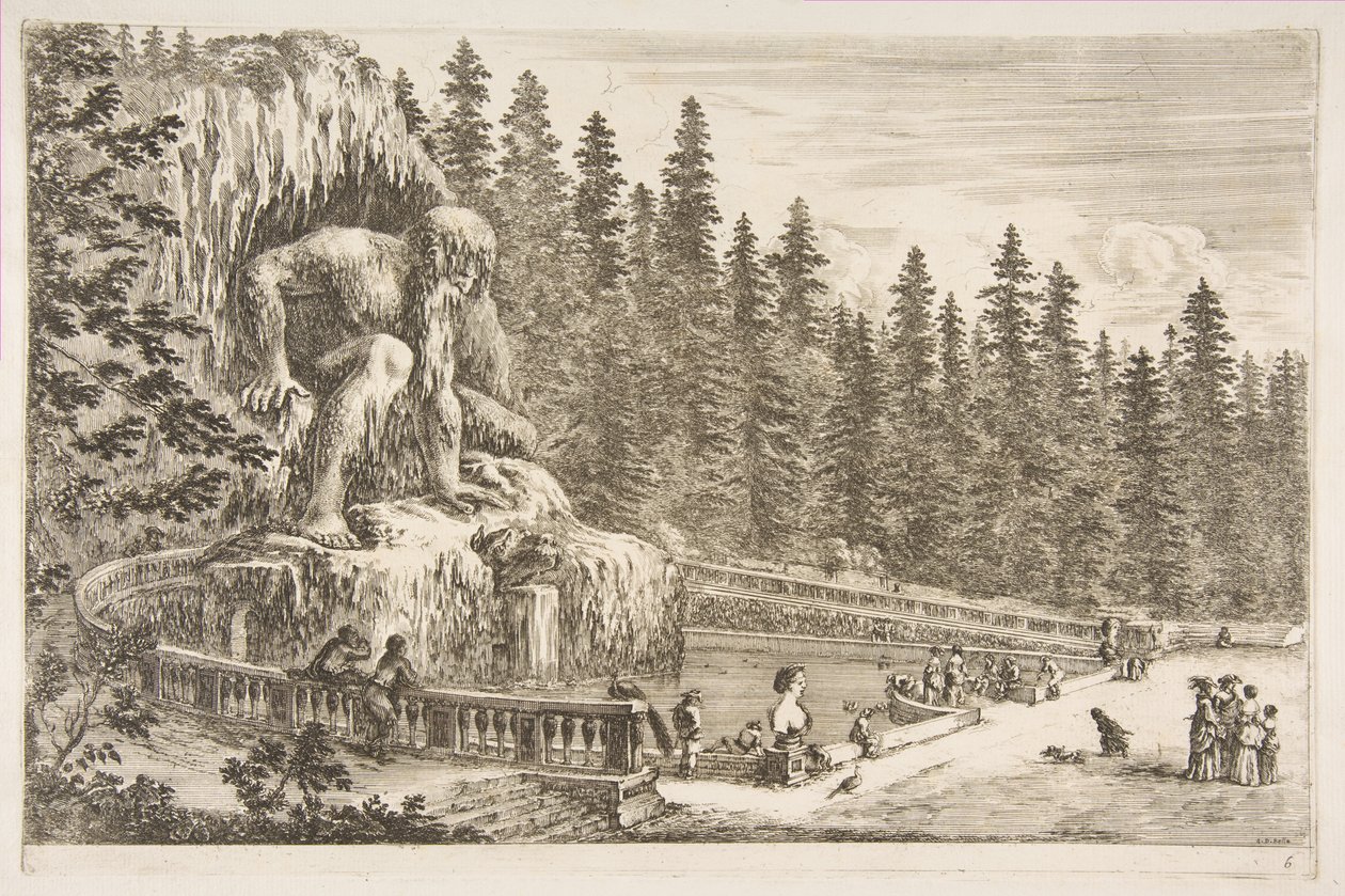 Villa of Pratolino: The Appenino by Stefano della Bella