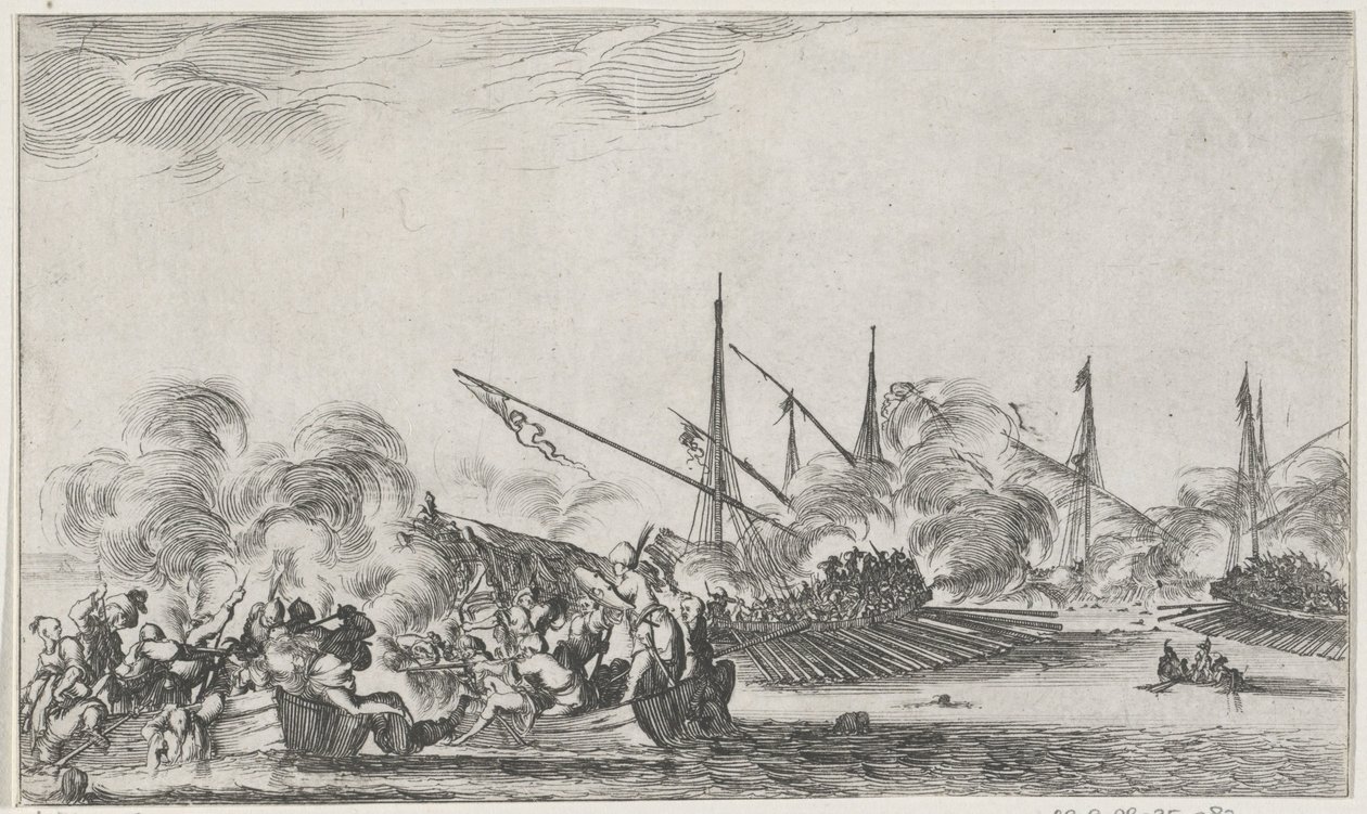 Sea Battle by Stefano della Bella