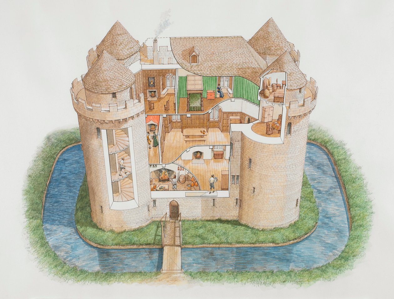 Nunney Castle, Somerset by Stephen Conlin
