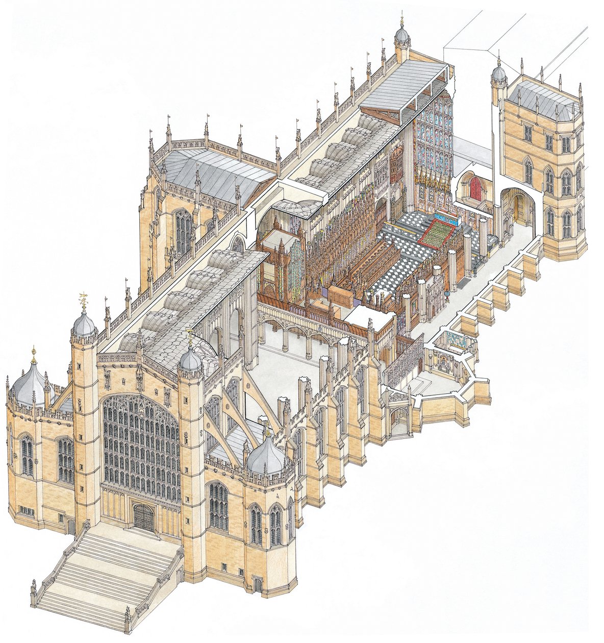 St George's Chapel, Windsor, c.1900-2023 by Stephen Conlin