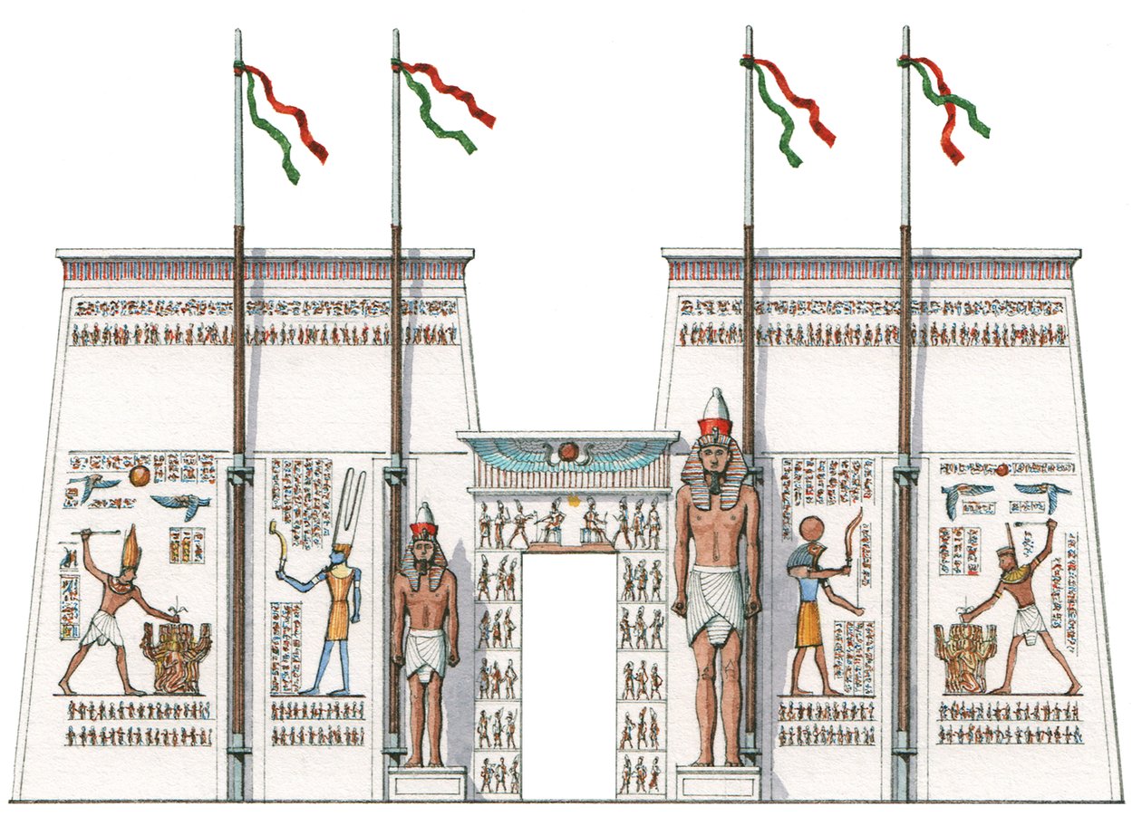 The 10th Pylon, Karnak, Egypt by Stephen Conlin