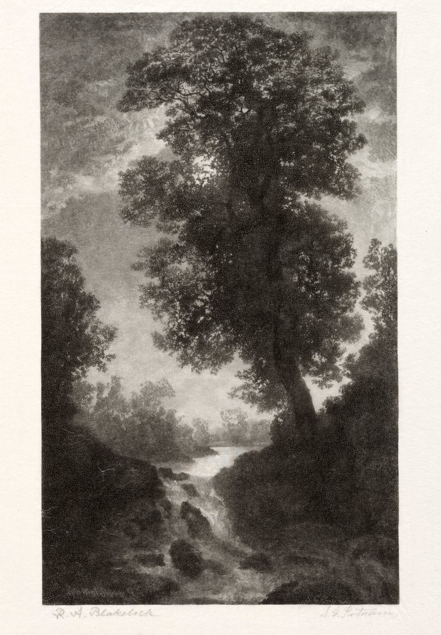A Waterfall by Moonlight by Stephen Greeley Putnam