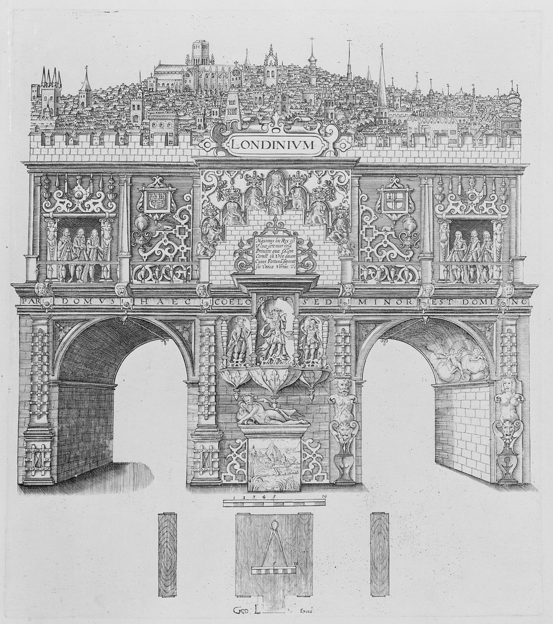 A Triumphal Arch, engraved by William Kip, 1604 by Stephen Harrison