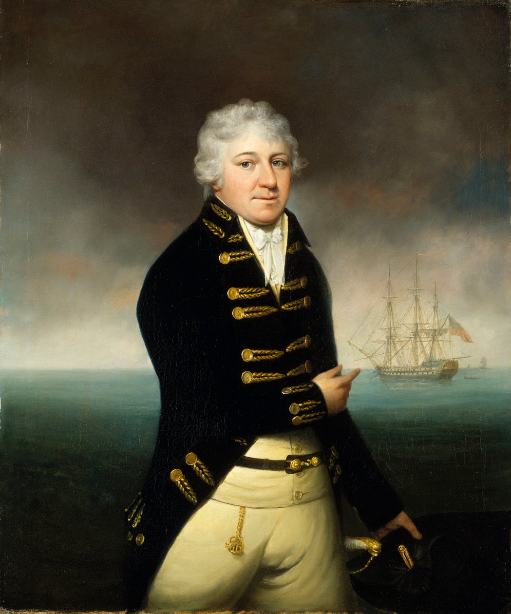 Portrait of an East India Company captain, c.1800 by Stephen Hewson