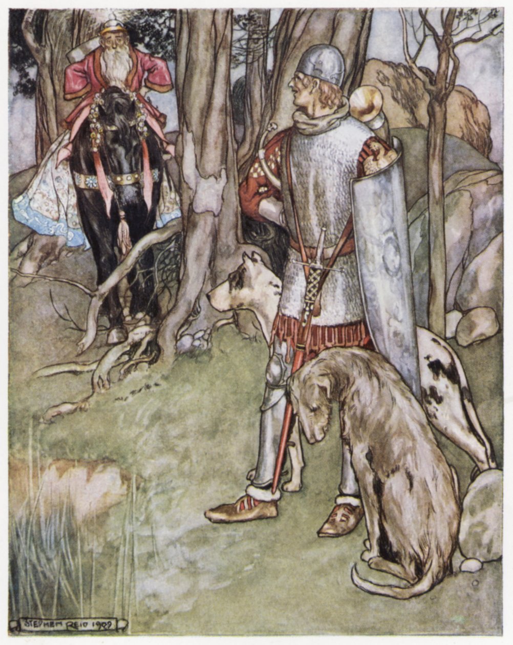 Illustration for Siegfried the Dragon-Slayer by Stephen Reid