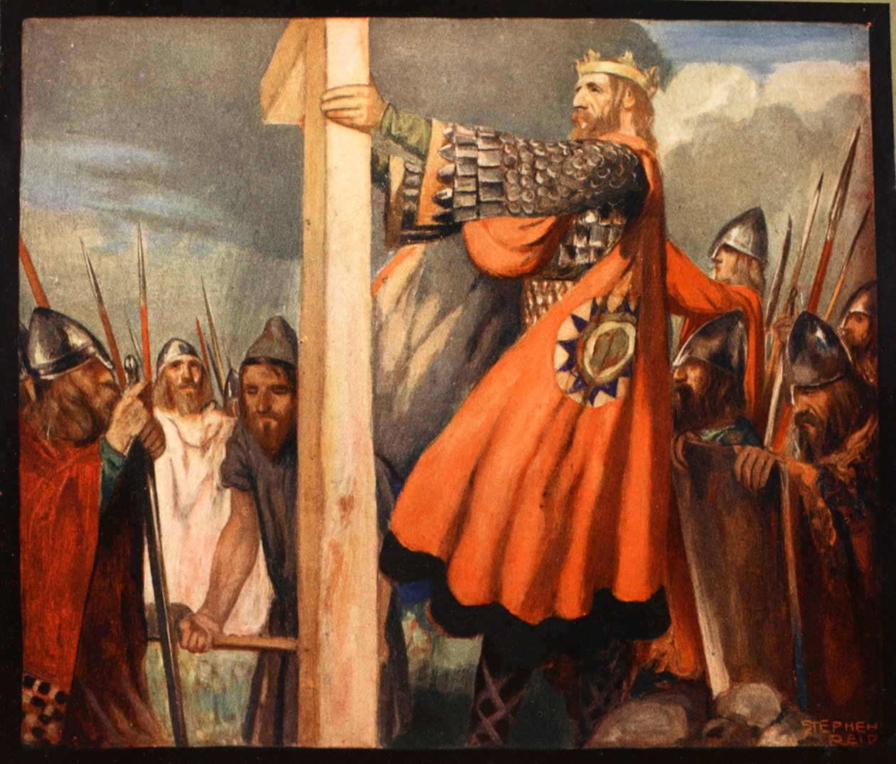 Saint Oswald, illustration from 