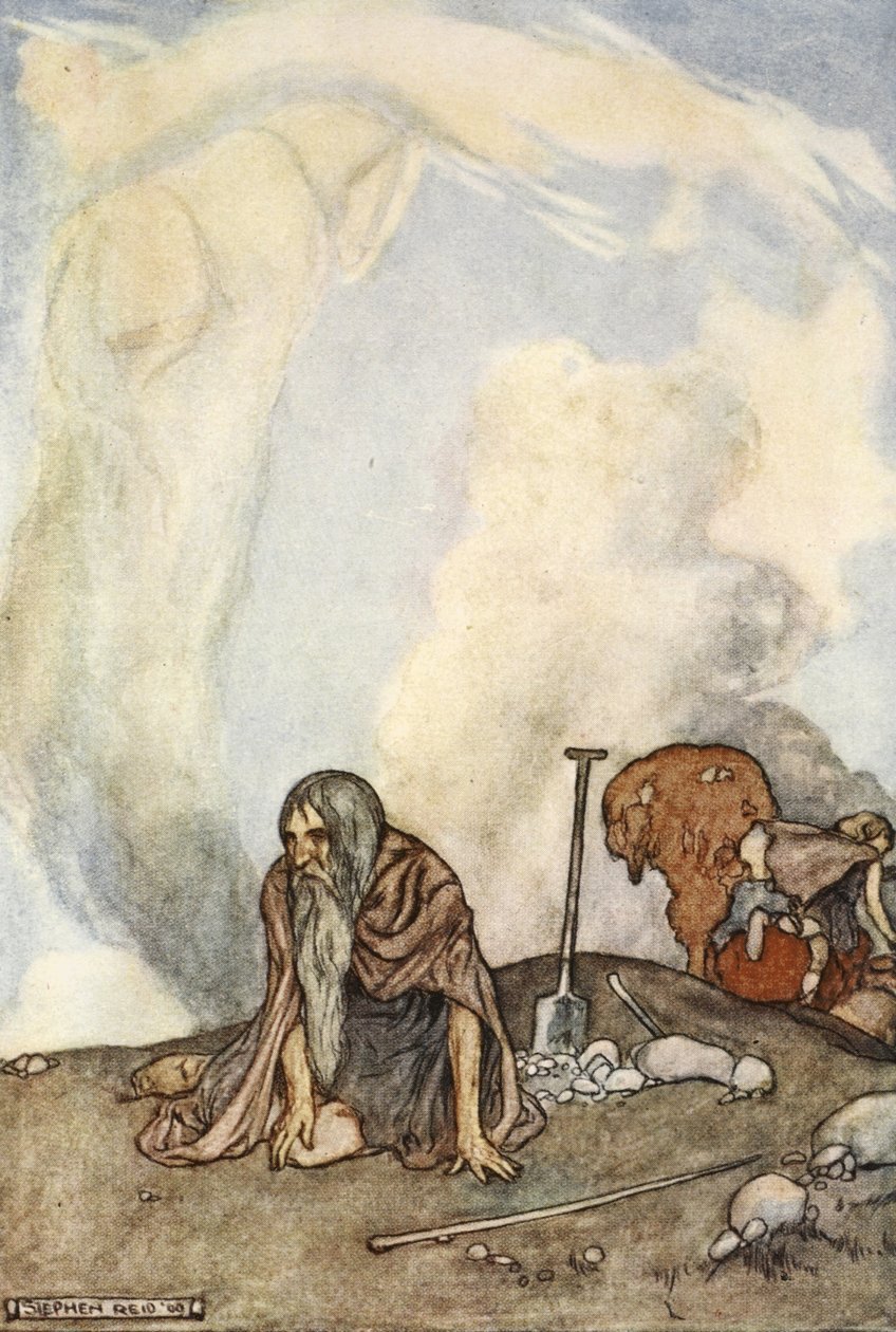 The white steed had vanished from their eyes like a wreath of mist, illustration from 