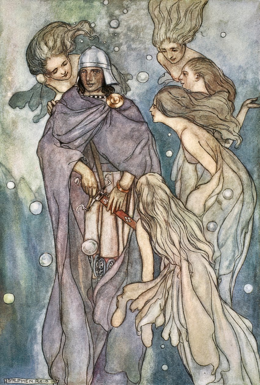There Dwelt the Red-Haired Ocean-Nymphs by Stephen Reid