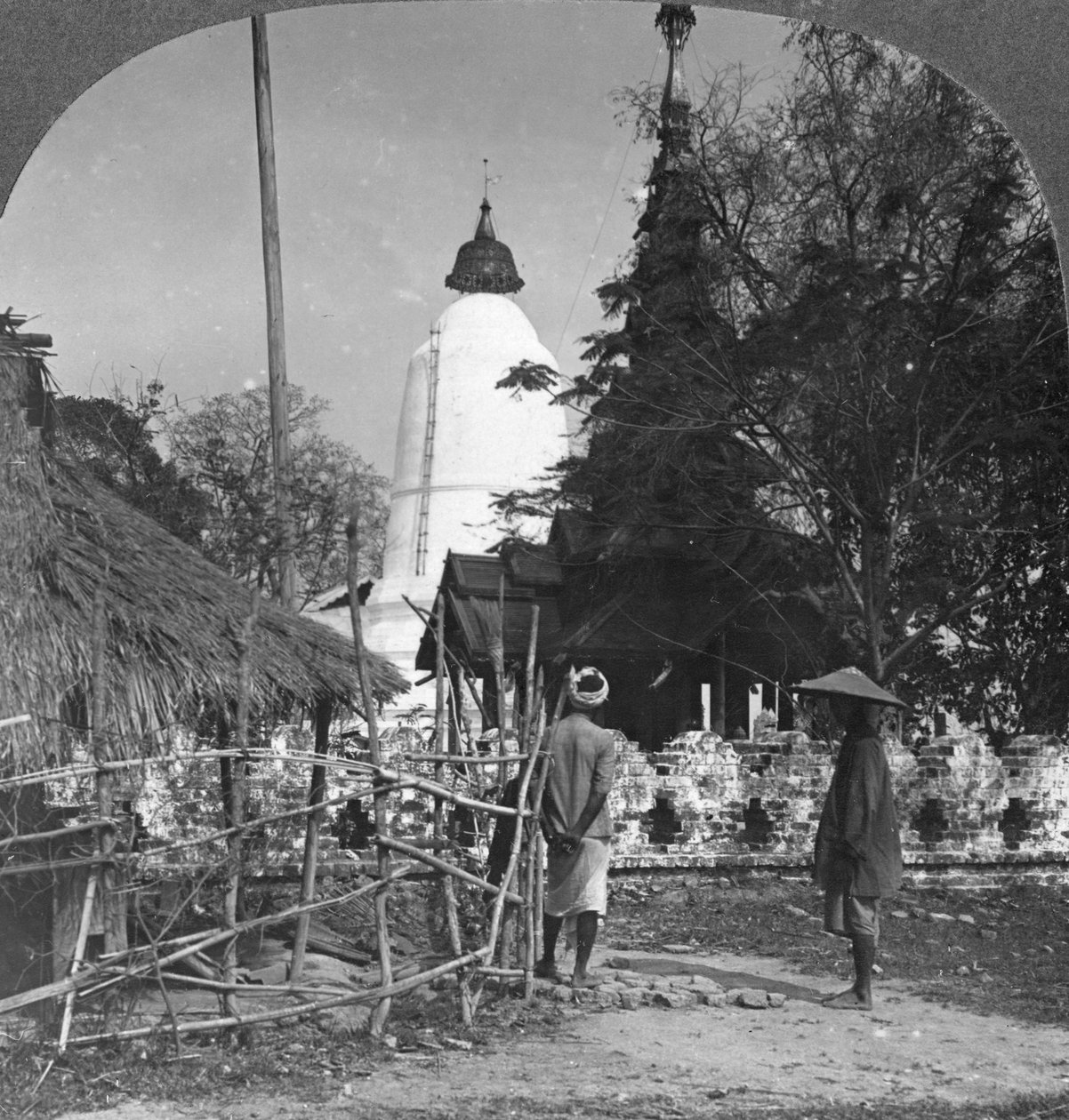 An Umbrella Shaped Pagoda, Bhamo, Burma by Stereo Travel Co