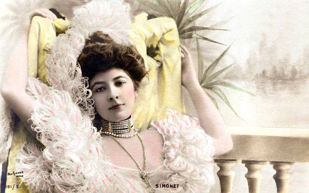 Simonet, comedian in Brussels, Postcard, c. 1900 by Studio Reutlinger