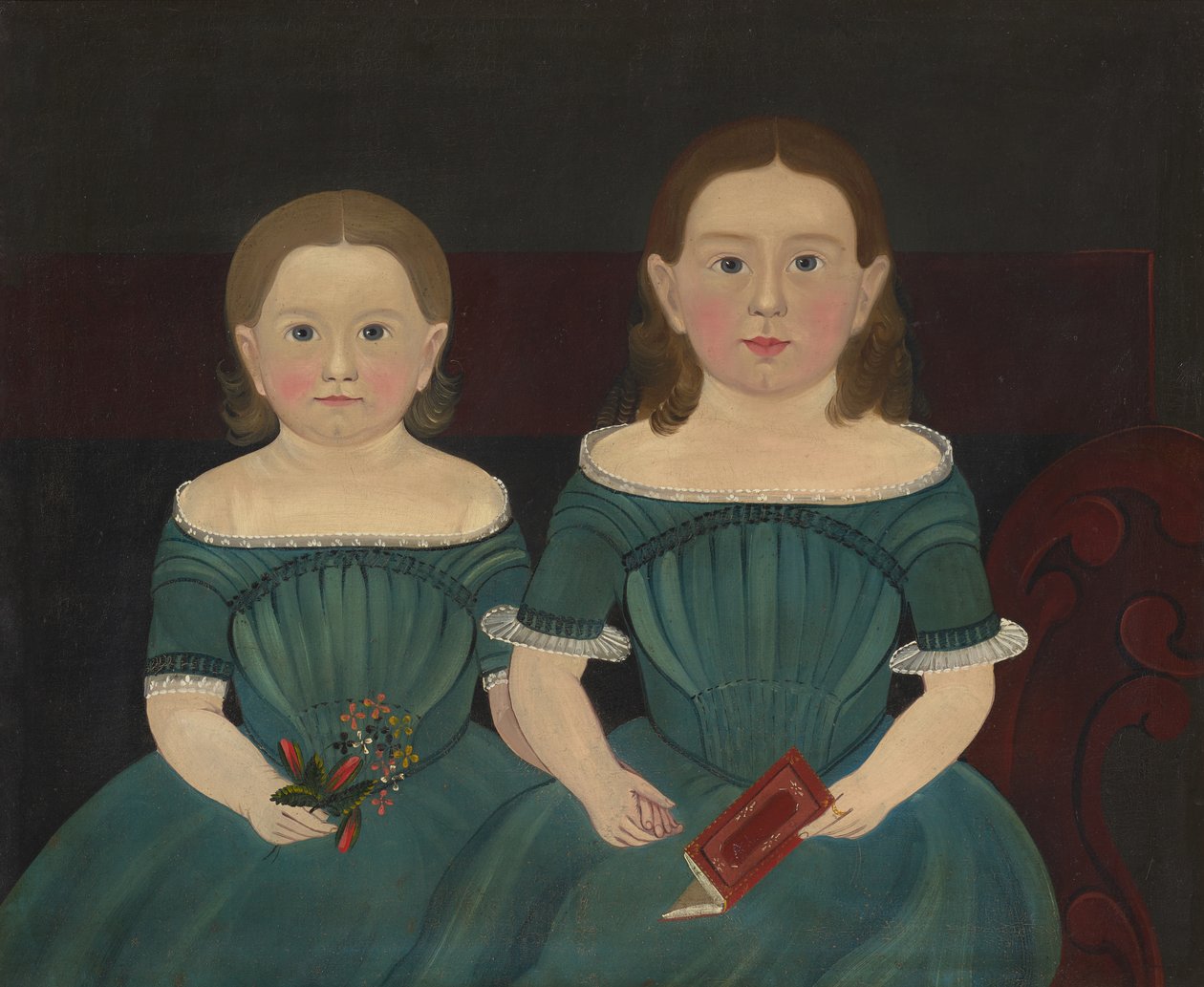 Mary and Elizabeth Hathaway, c.1849 by Sturtevant J. Hamblin