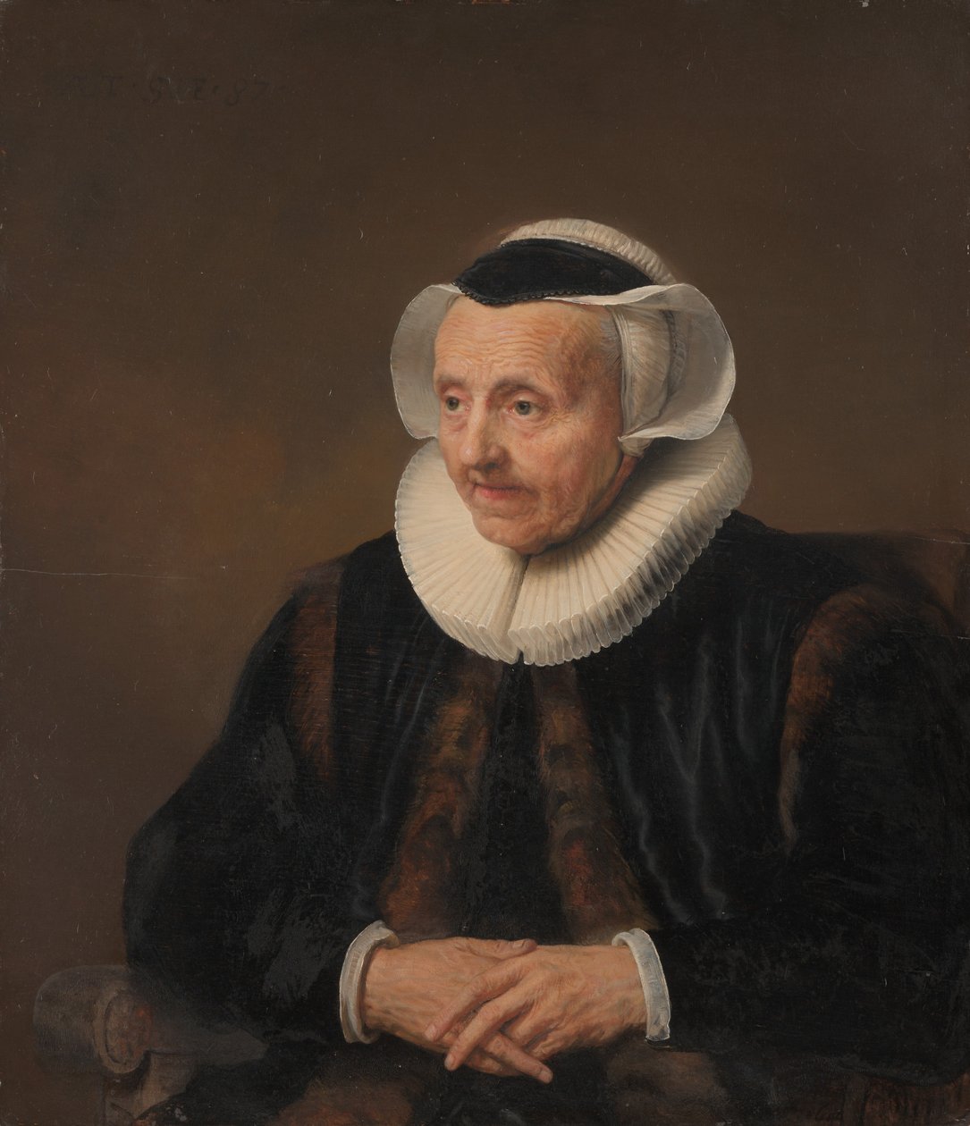Portrait of an Old Woman by Style of Jacob Backer