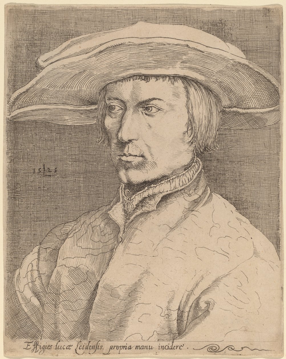 Self-Portrait by Style of Lucas van Leyden after Albrecht Dürer