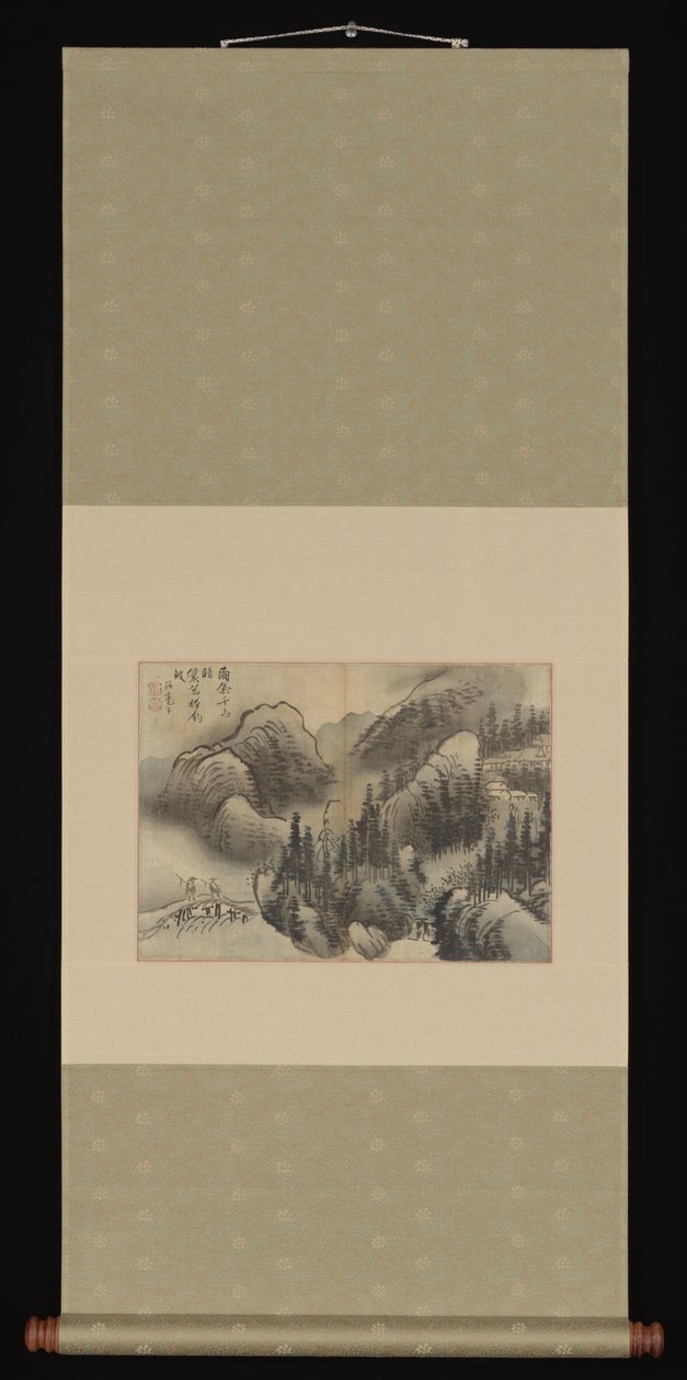 Rainy Landscape, late 18th century by Su-gyu Kim