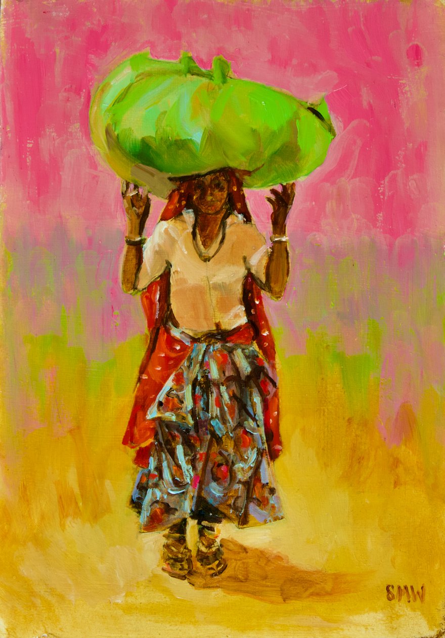 Indian Field Worker, 2020 by Sue Wales