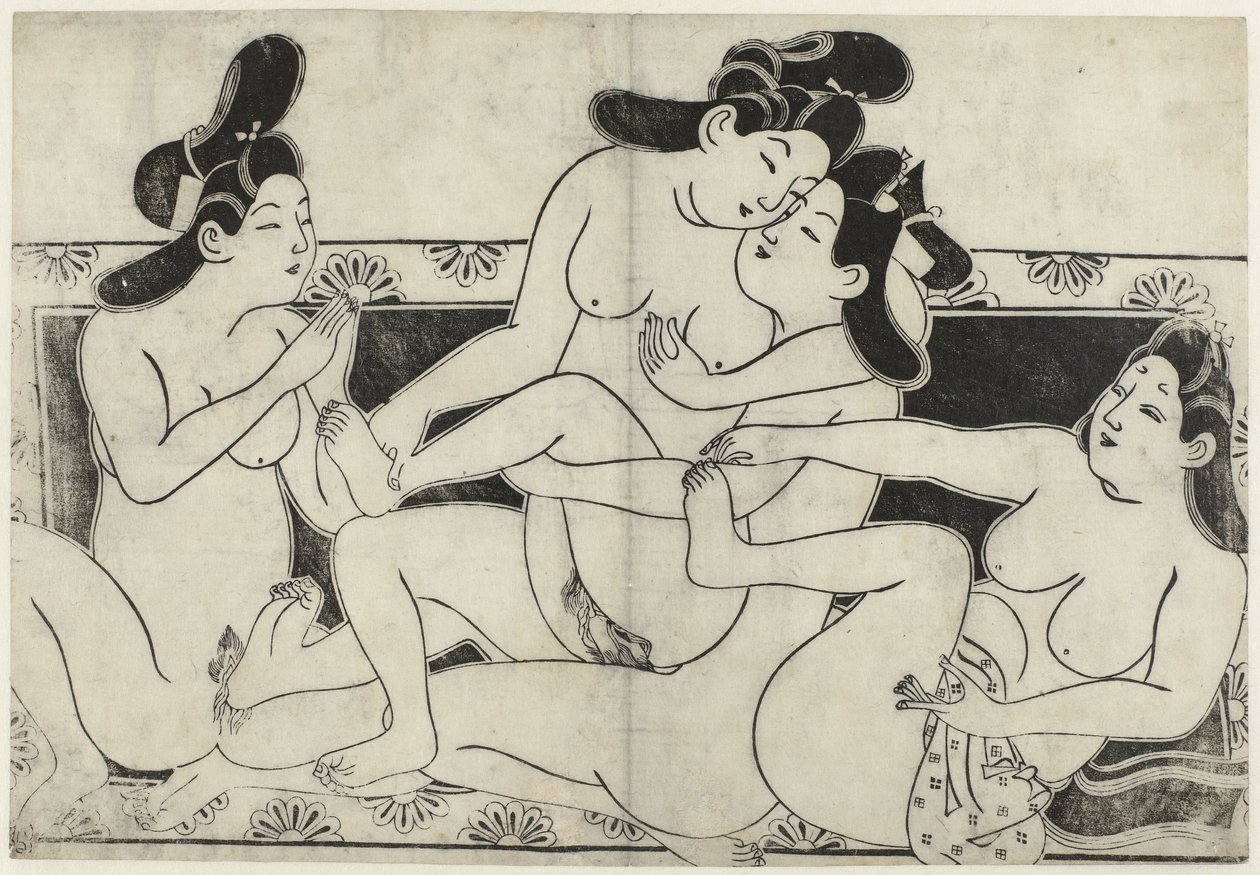 Erotic Scene by Sugimura Jihei (attributed to)