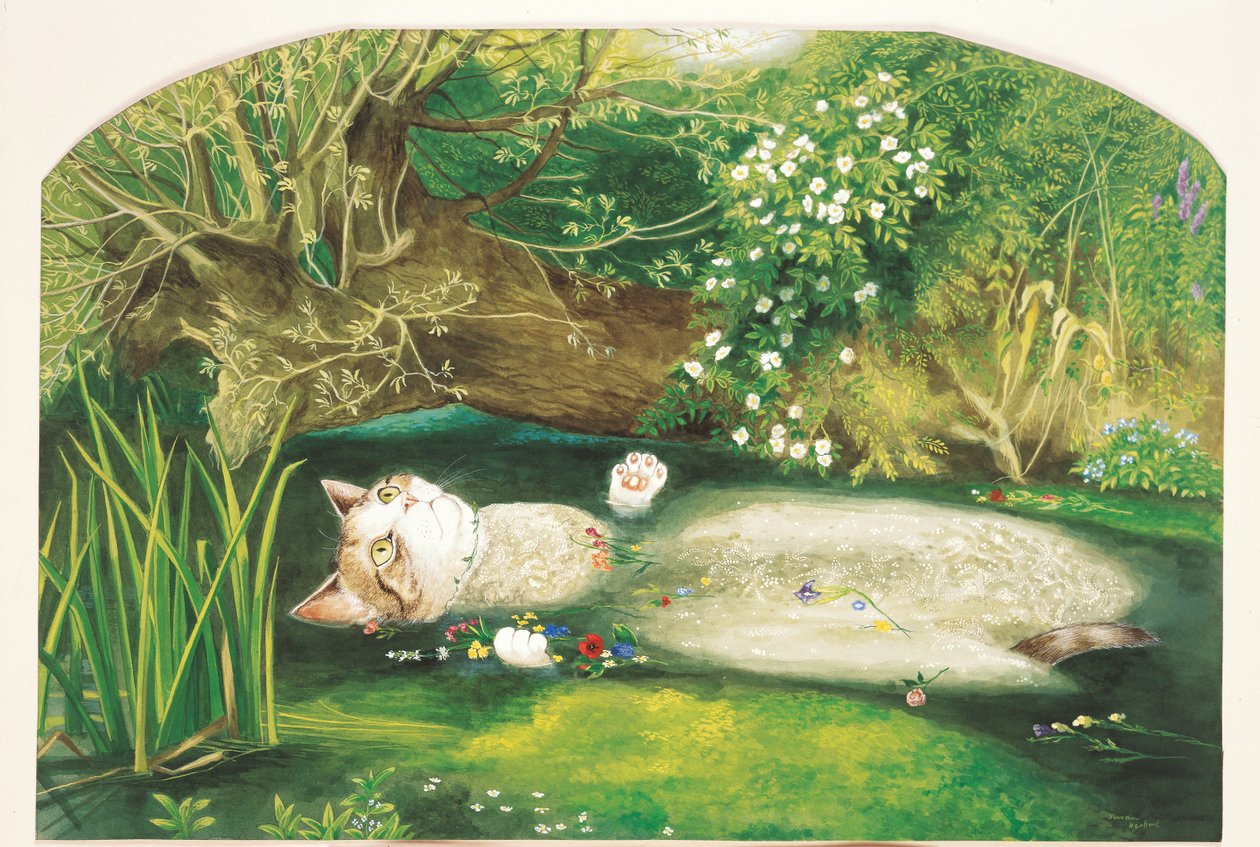 Illustration from Cats Galore! A Compendium of Cultured Cats by Susan Herbert