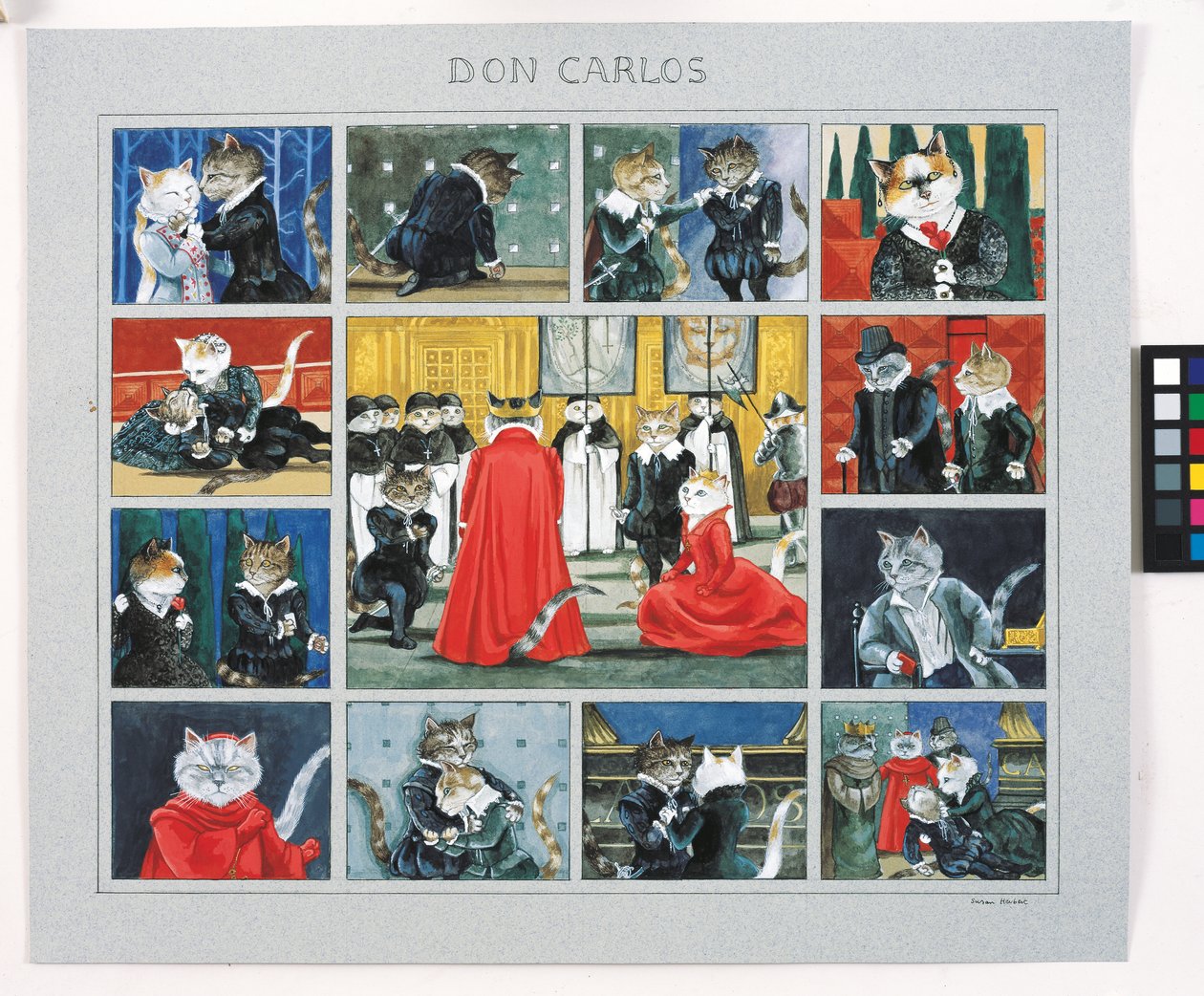 Illustration from Cats Galore! A Compendium of Cultured Cats by Susan Herbert