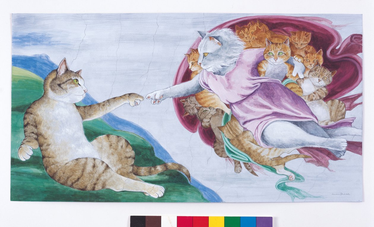 Illustration from Cats Galore! A Compendium of Cultured Cats by Susan Herbert