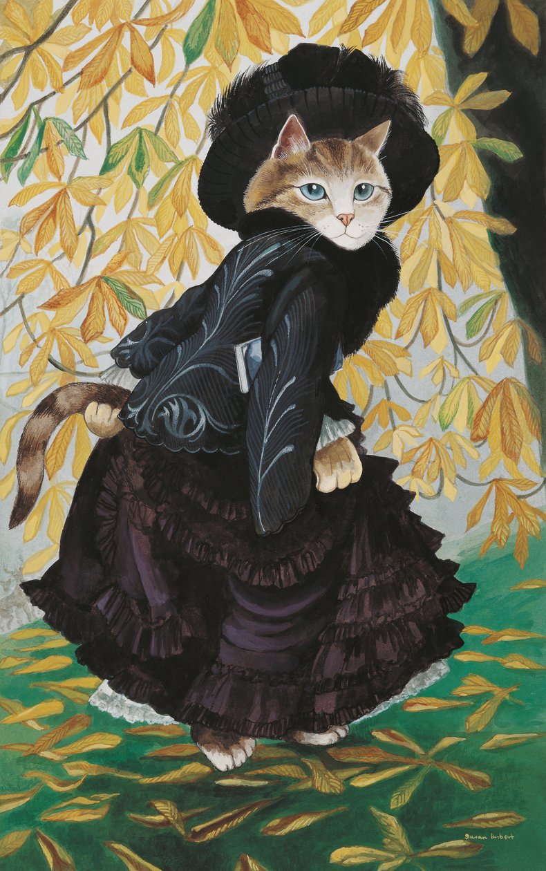 Illustration from Cats Galore! A Compendium of Cultured Cats by Susan Herbert