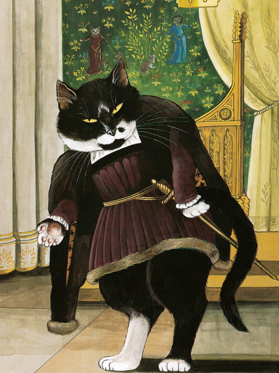 Illustration from Shakespeare Cats: Poster Book by Susan Herbert