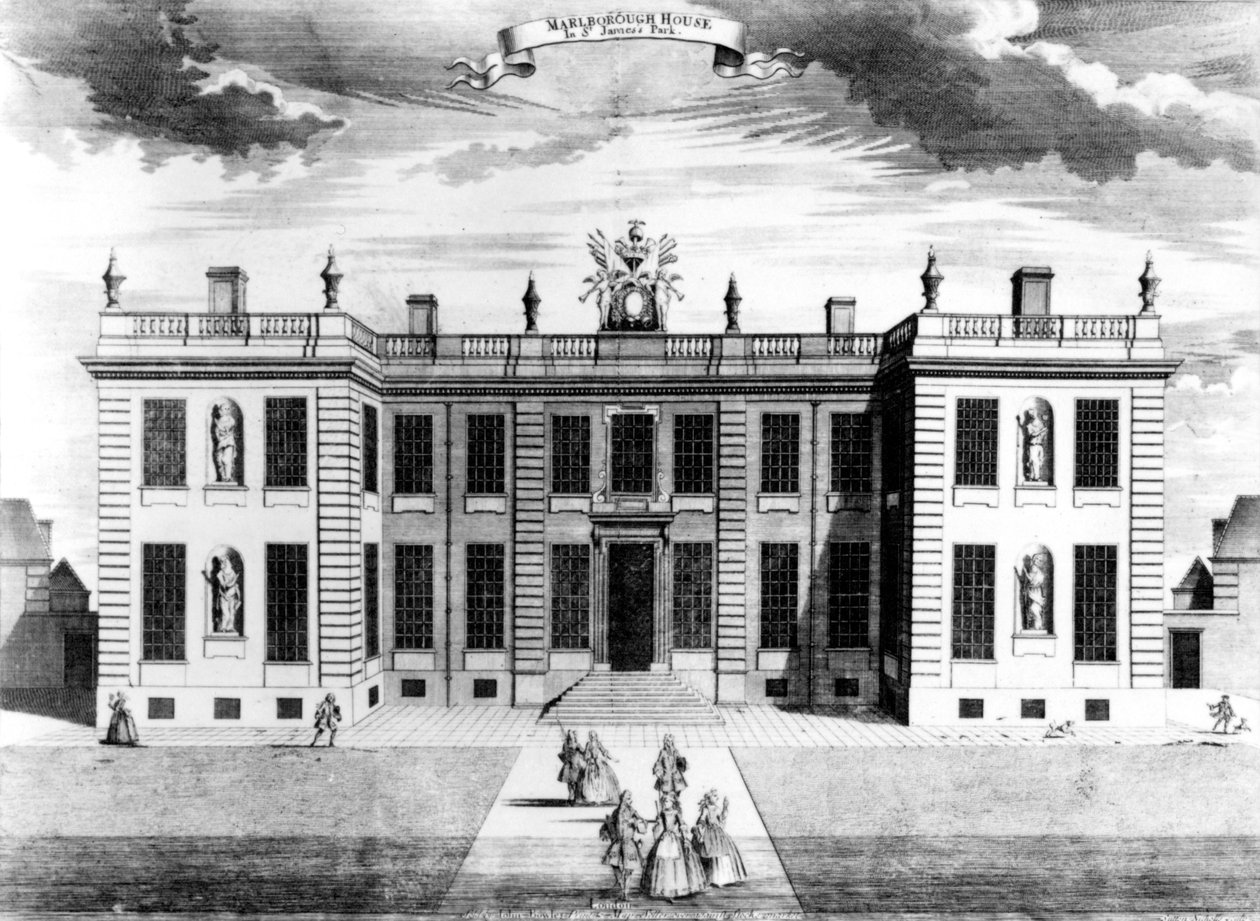 View of Marlborough House in Pall Mall, Westminster, 1741 by Sutton Nicholls
