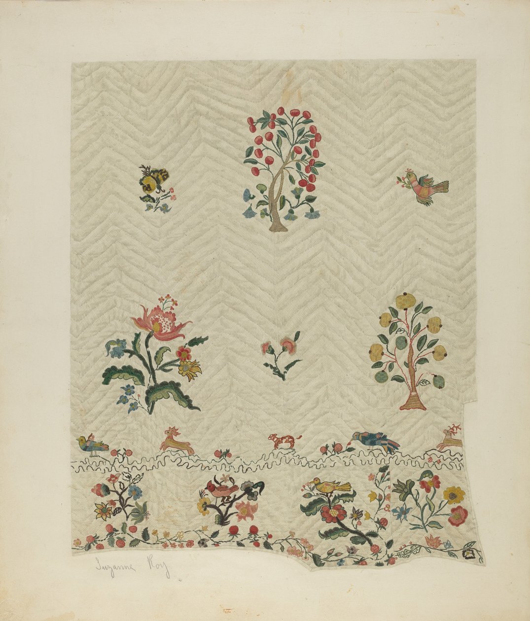 Bedspread by Suzanne Roy